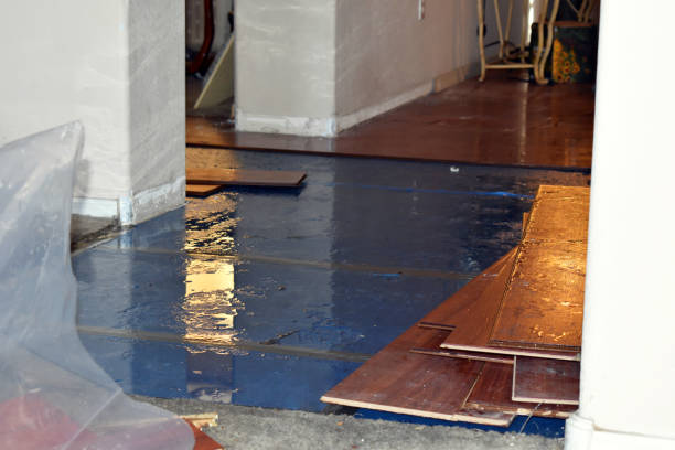 Professional Burst Pipe Cleanup technician working in Eastham, MA